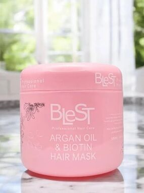Blest Argan Oil & Biotin Professional Repairing Hair Mask 💖✨